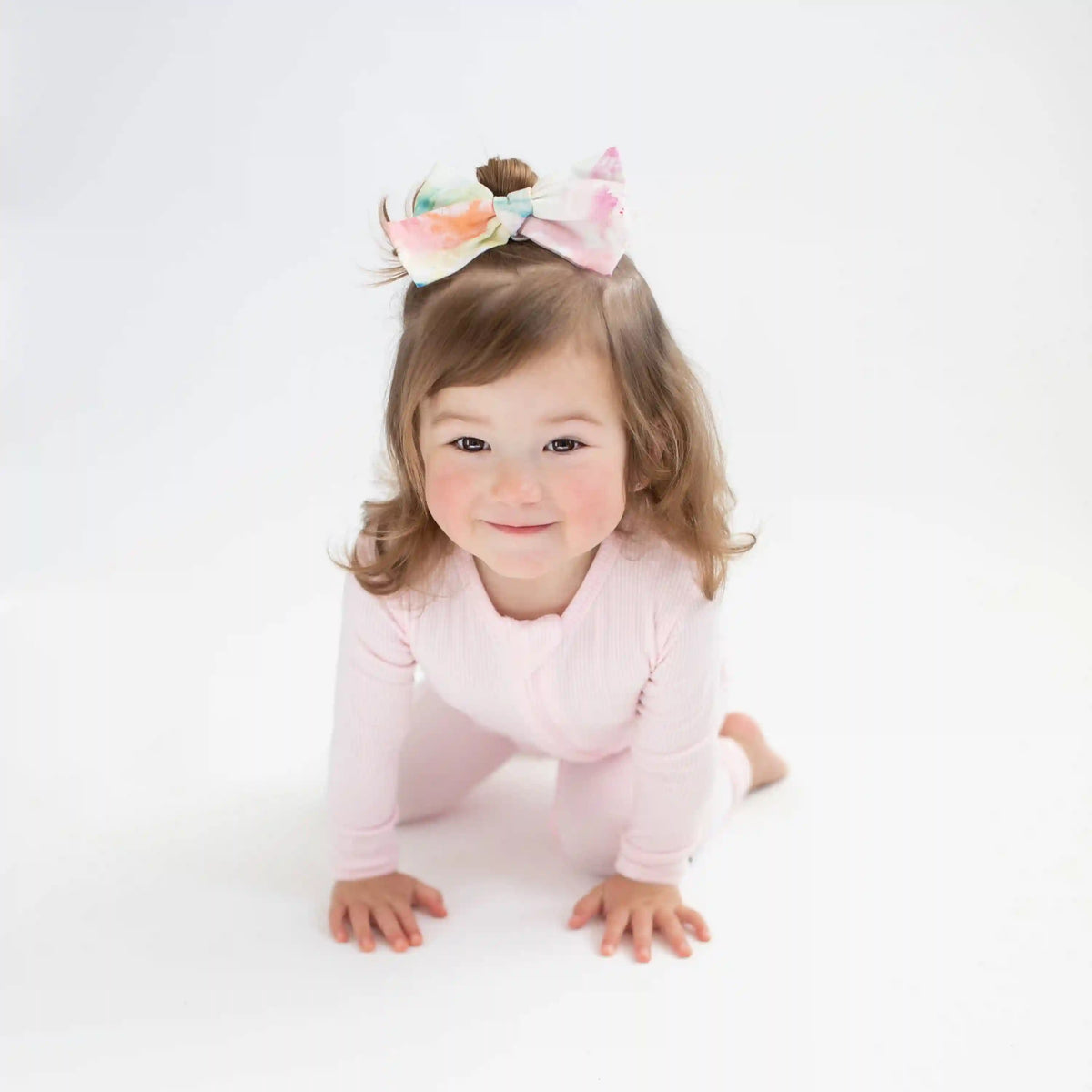 Ribbed Zipper Romper in Sakura