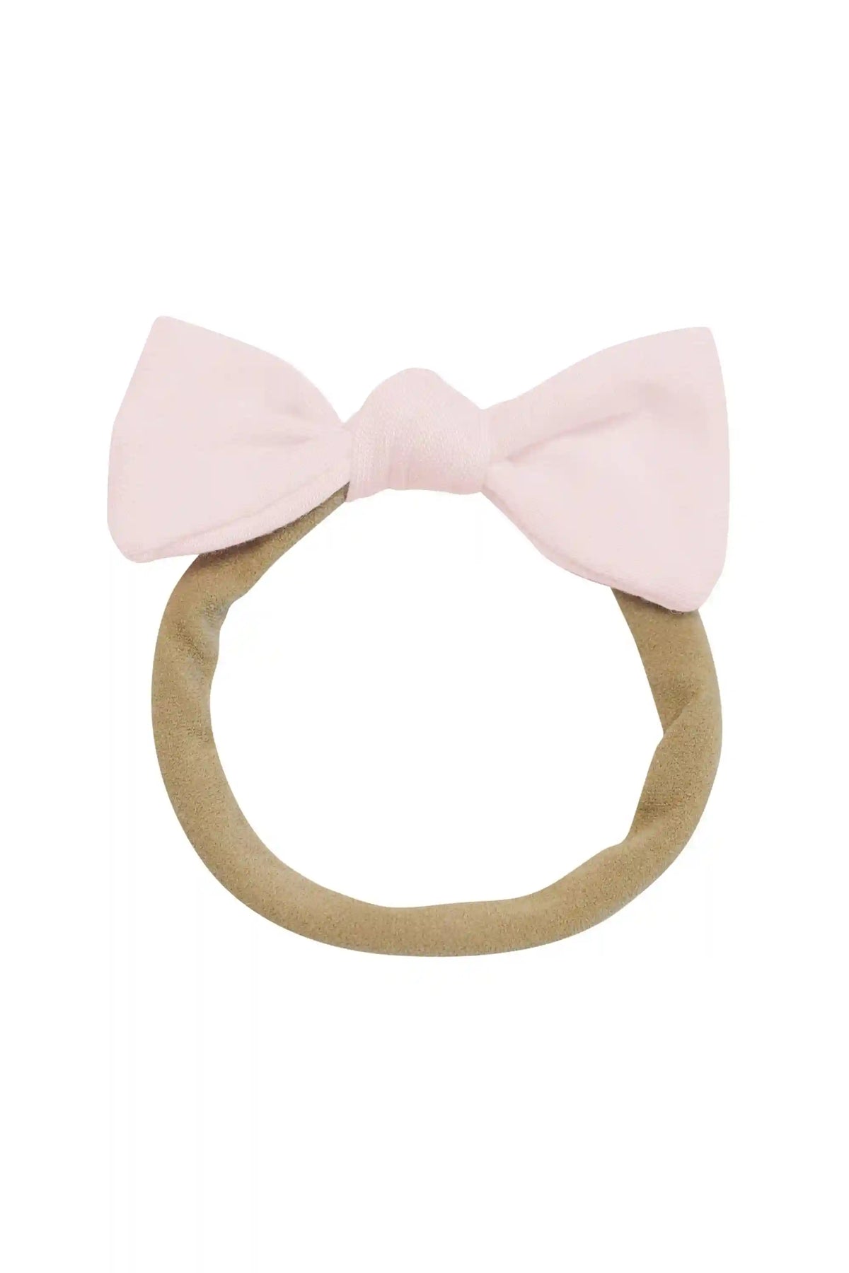 Tiny Nylon Bow in Blush