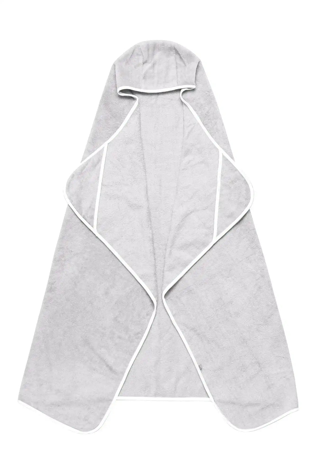 Toddler Hooded Bath Towel in Storm with Cloud Trim