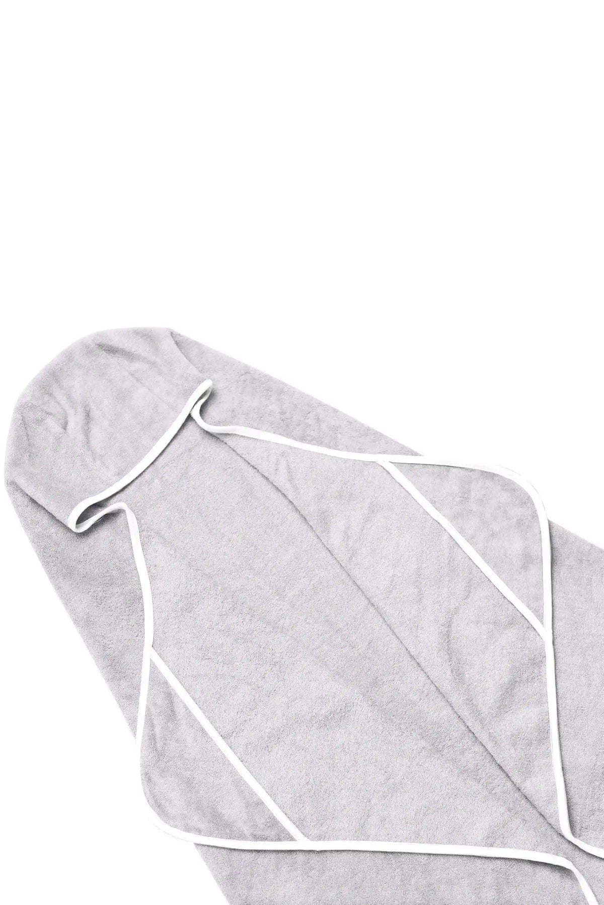 Toddler Hooded Bath Towel in Storm with Cloud Trim