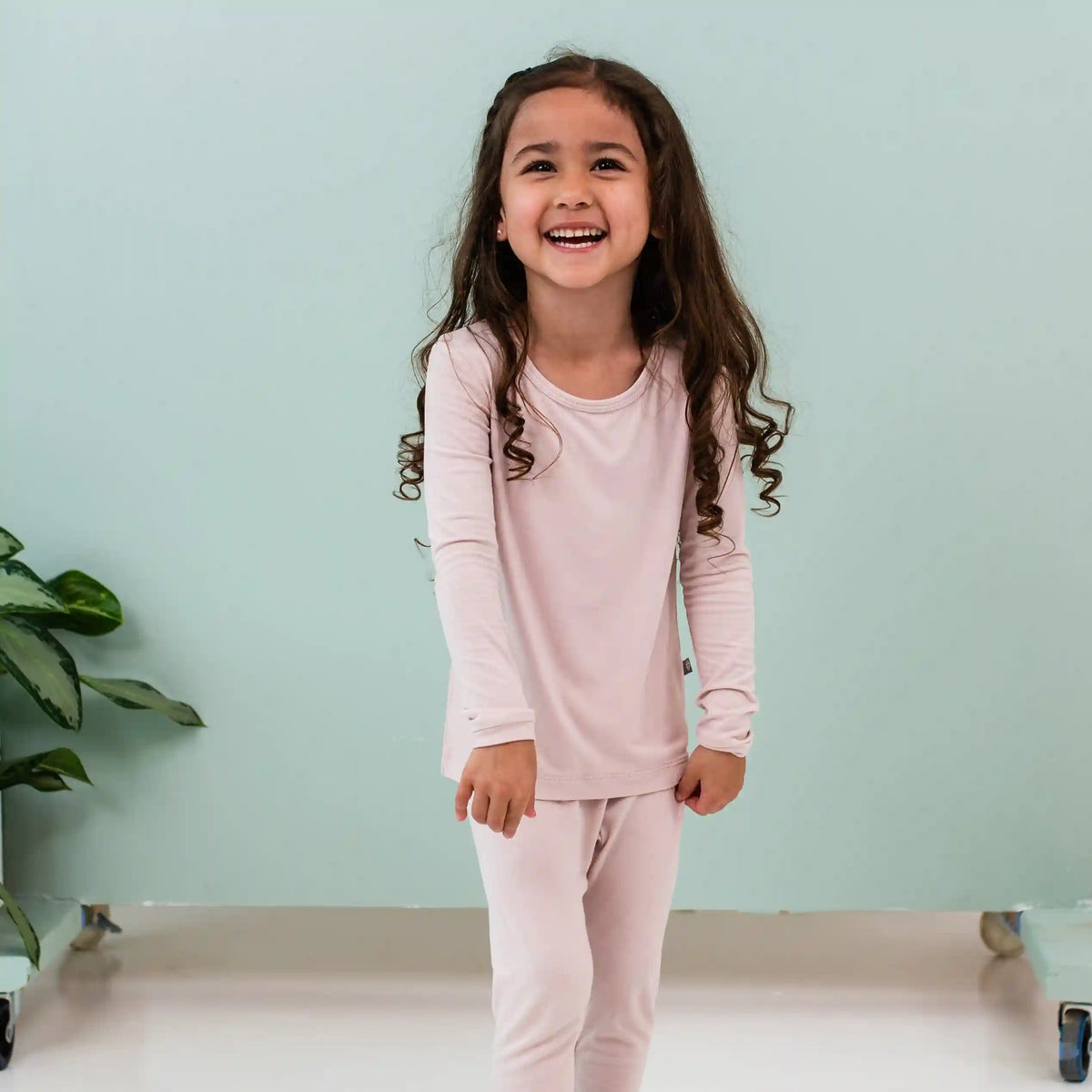 Long Sleeve Pajamas in Blush