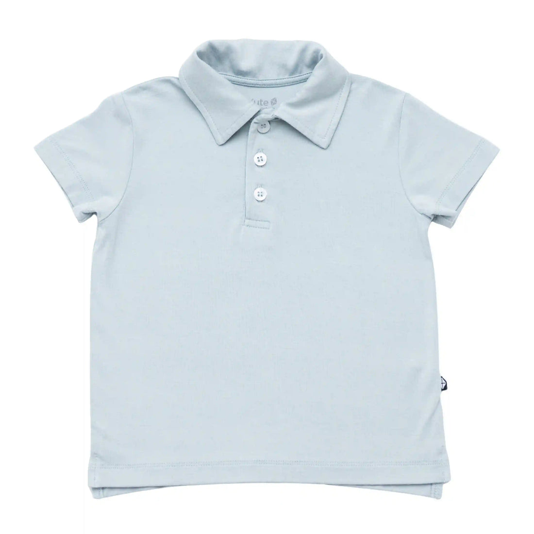 Toddler Short Sleeve Polo in Fog