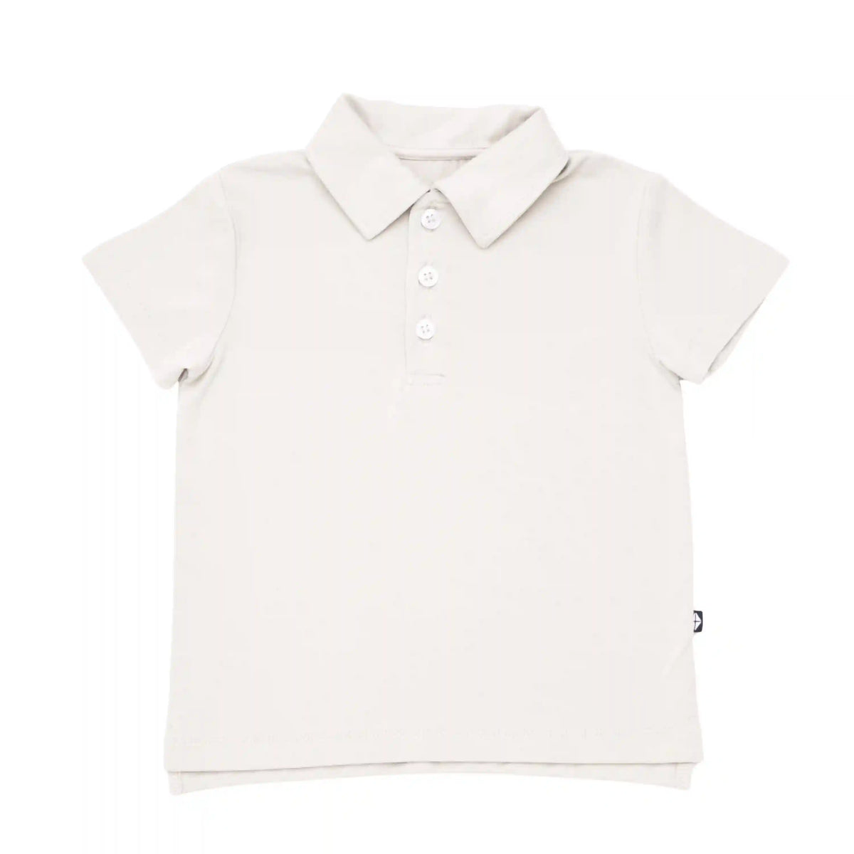 Toddler Short Sleeve Polo in Oat