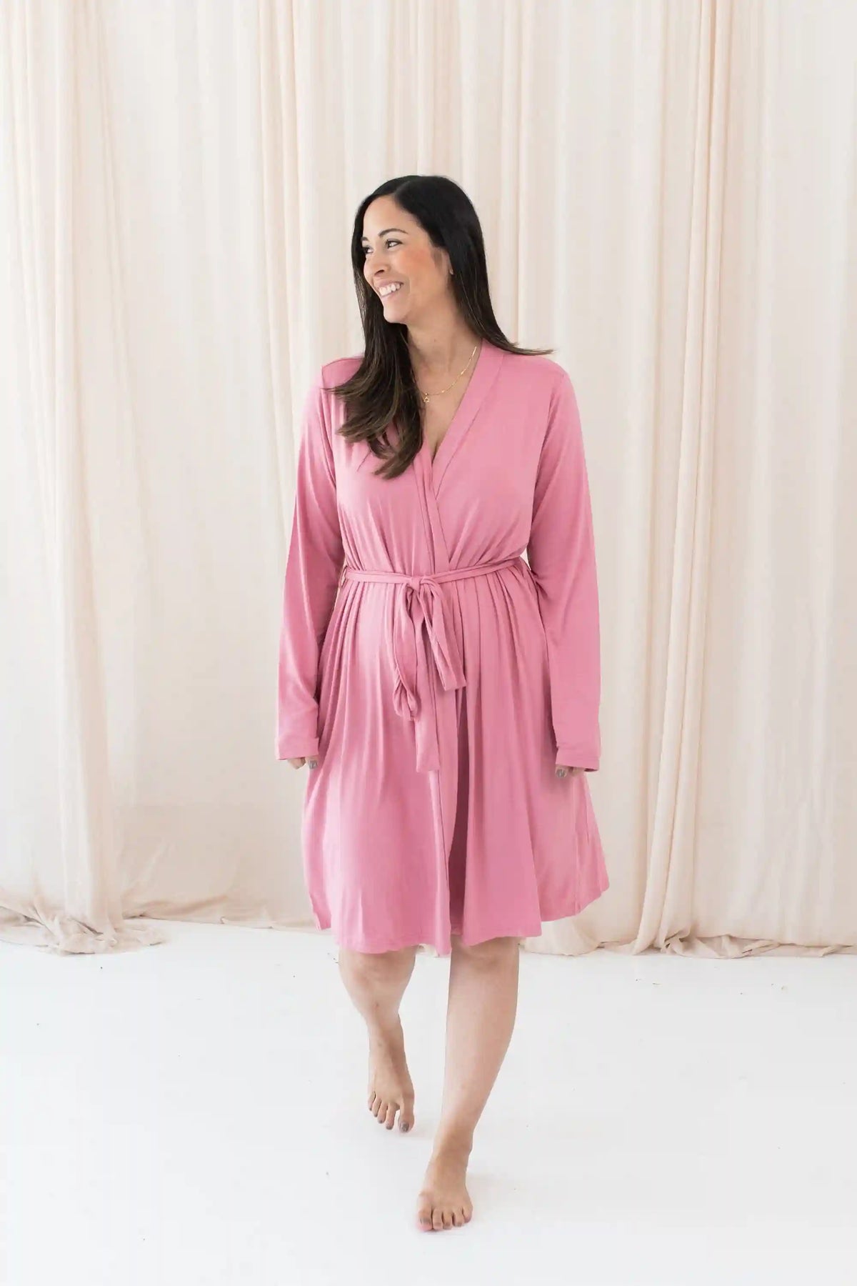 Women’s Lounge Robe in Apple Blossom
