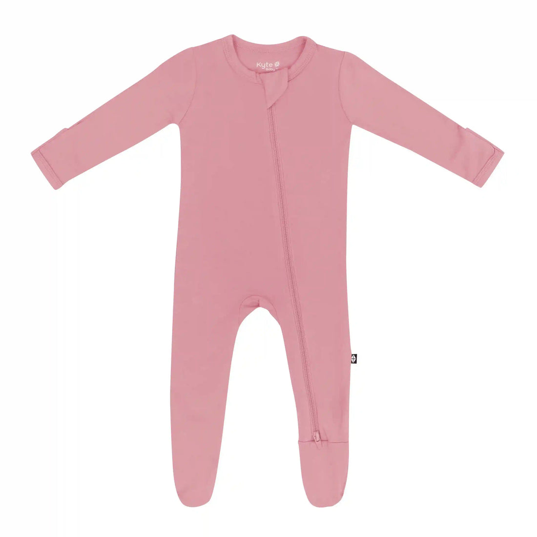 Zippered Footie in Apple Blossom