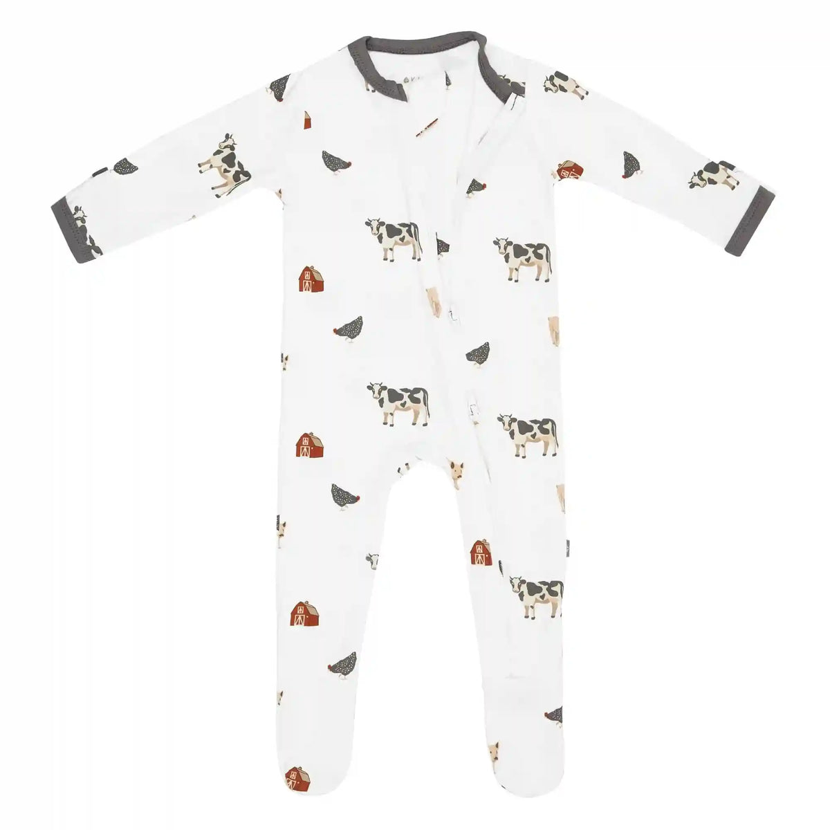 Zippered Footie in Farm
