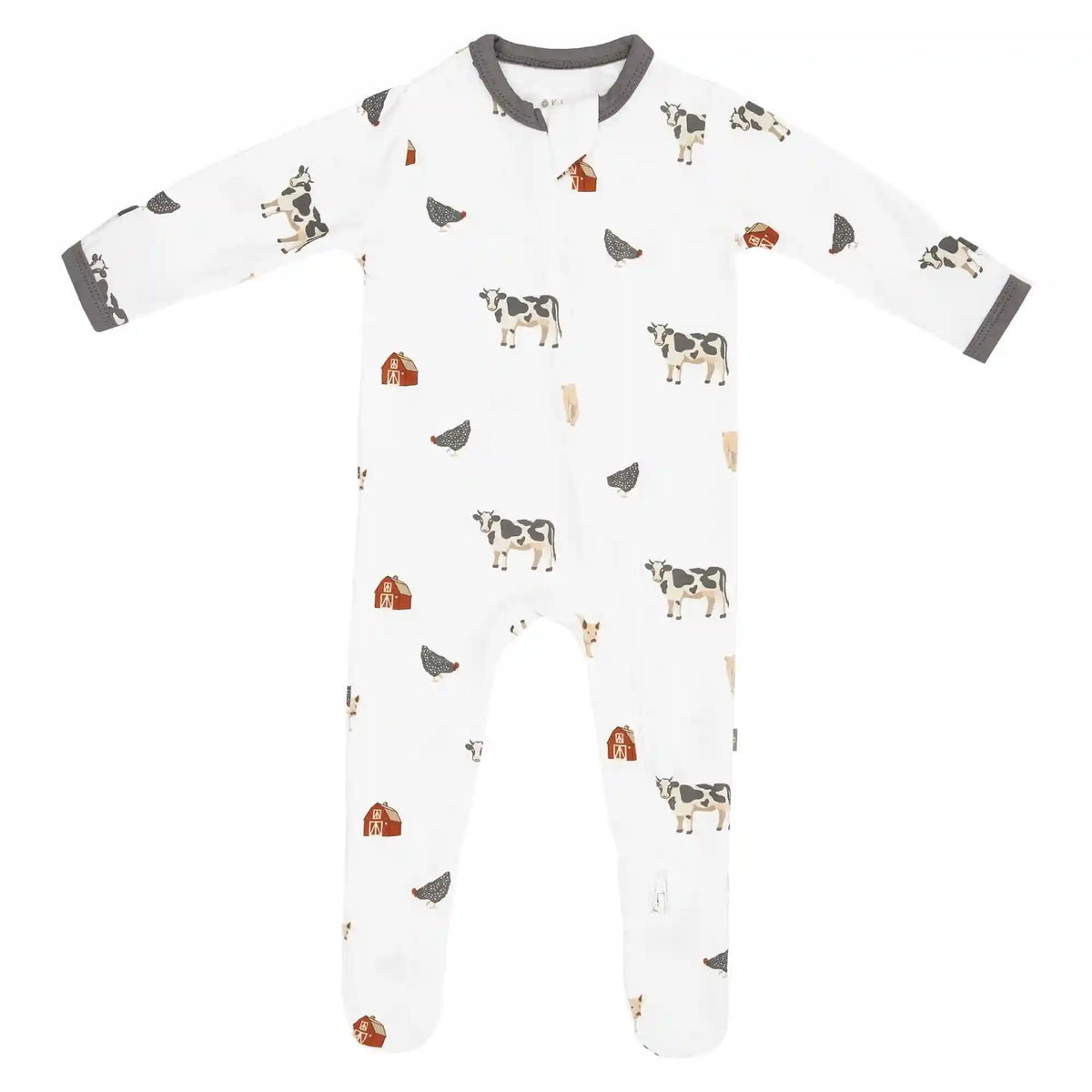Zippered Footie in Farm