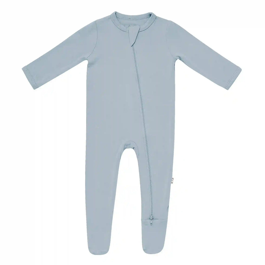 Zippered Footie in Fog
