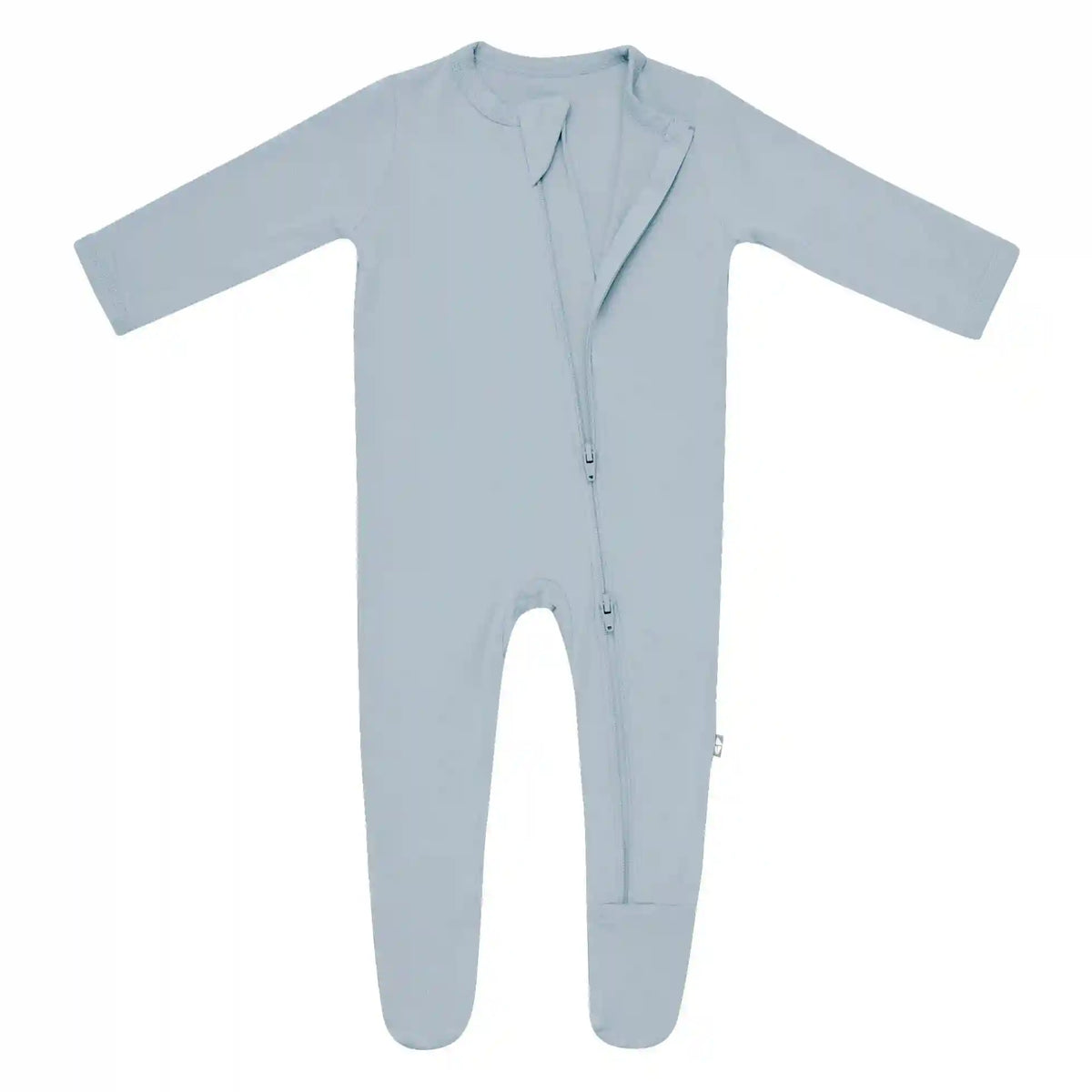 Zippered Footie in Fog