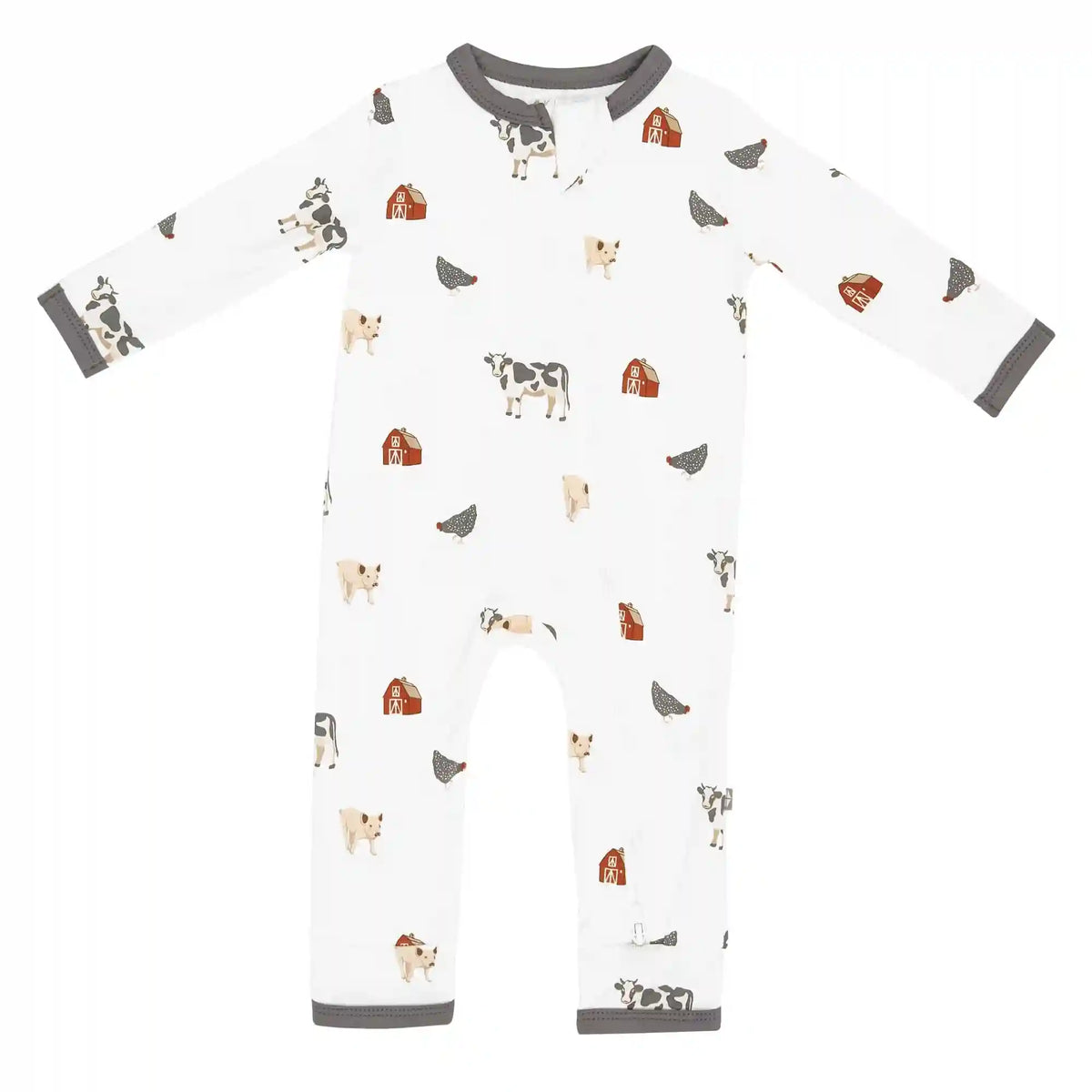 Zippered Romper in Farm