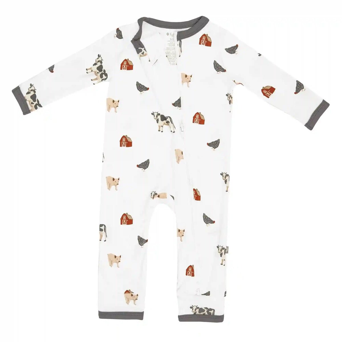 Zippered Romper in Farm